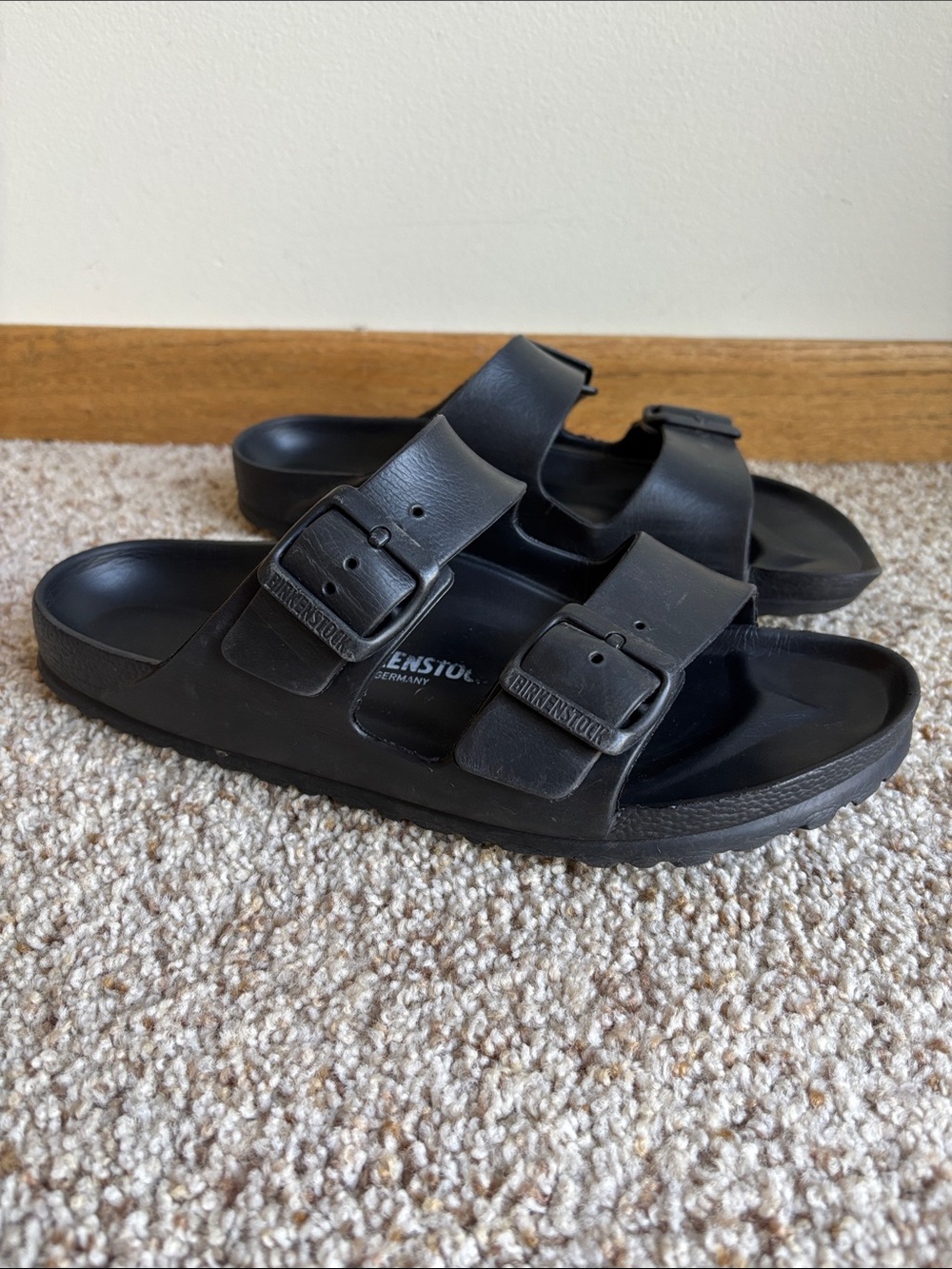 Birkenstock Arizona Essentials EVA Black Slide Sandals Eu 39 Women’s 8 8.5
